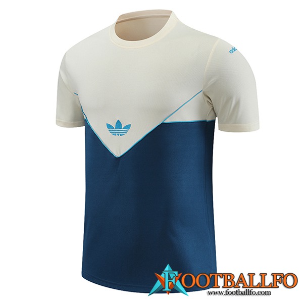 Camiseta Entrenamiento Adidas Blanco/Azul 2023/2024