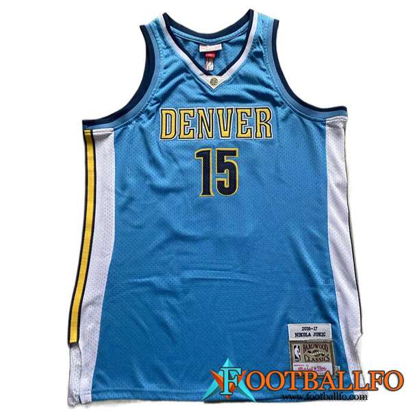 Camisetas Denver Nuggets (JOKIC #15) 2023/24 Azul Claro