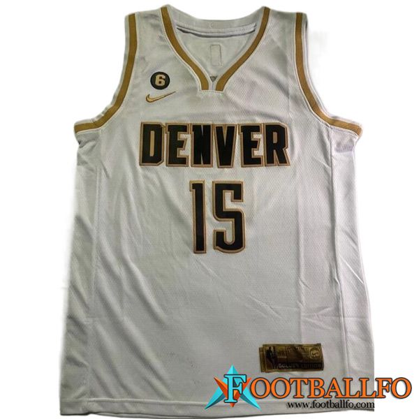 Camisetas Denver Nuggets (JOKIC #15) 2023/24 Blanco -05