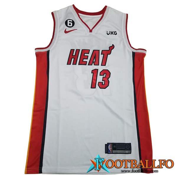 Camisetas Miami Heat (ADEBAYO #13) 2023/24 Blanco -07