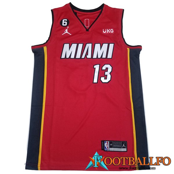 Camisetas Miami Heat (ADEBAYO #13) 2023/24 Rojo