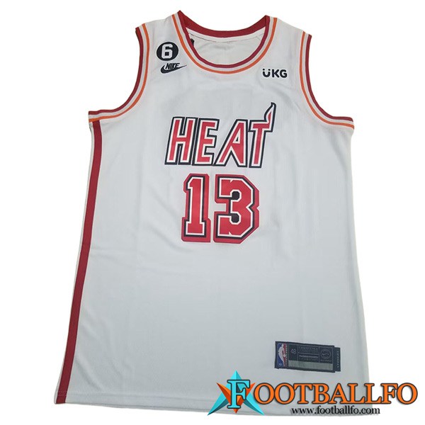 Camisetas Miami Heat (ADEBAYO #13) 2023/24 Blanco -06