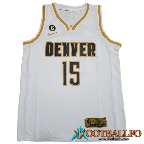 Camisetas Denver Nuggets (JOKIC #15) 2023/24 Blanco -03