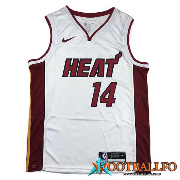 Camisetas Miami Heat (HERRO #14) 2023/24 Blanco -06
