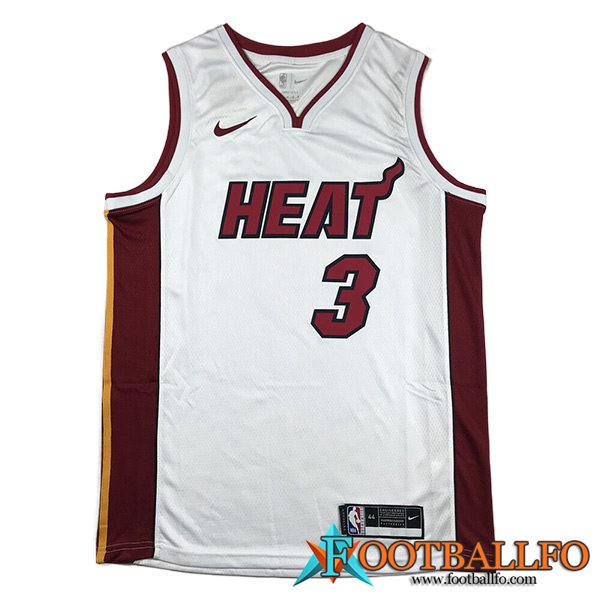Camisetas Miami Heat (WADE #3) 2023/24 Blanco