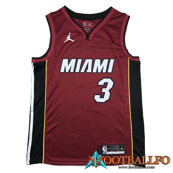 Camisetas Miami Heat (WADE #3) 2023/24 Rojo