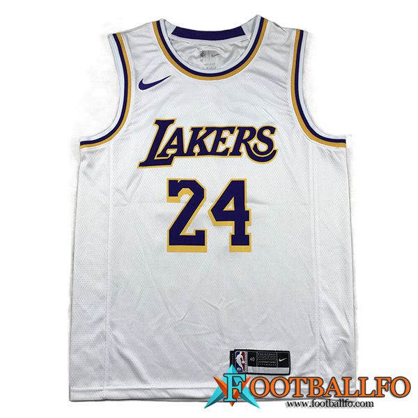 Camisetas Los Angeles Lakers (BRYANT #24) 2023/24 Blanco