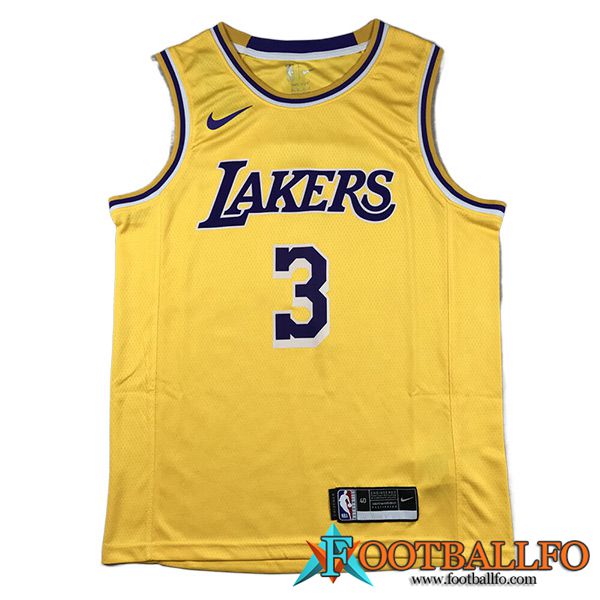 Camisetas Los Angeles Lakers (DAVIS #3) 2023/24 Amarillo
