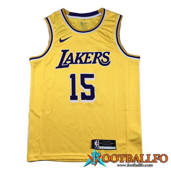Camisetas Los Angeles Lakers (REAVES #15) 2023/24 Amarillo -02