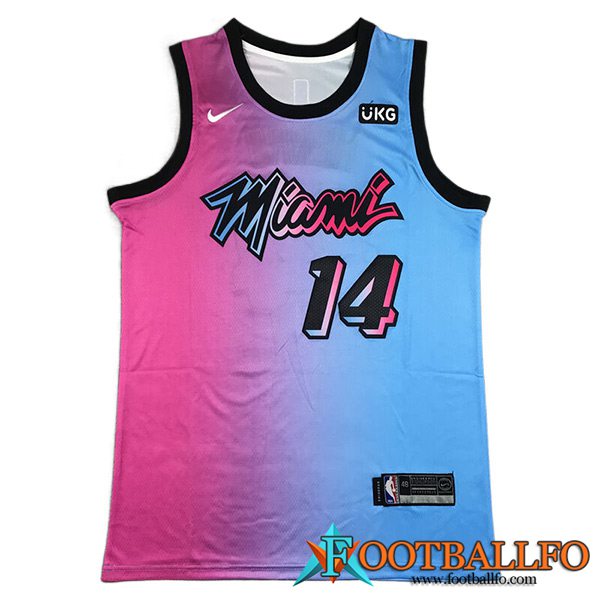 Camisetas Miami Heat (HERRO #14) 2023/24 Azul/Rosa