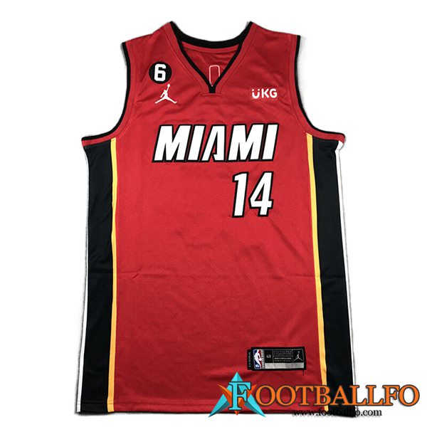 Camisetas Miami Heat (HERRO #14) 2023/24 Rojo -02