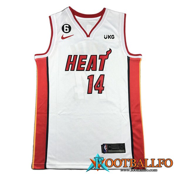 Camisetas Miami Heat (HERRO #14) 2023/24 Blanco -05