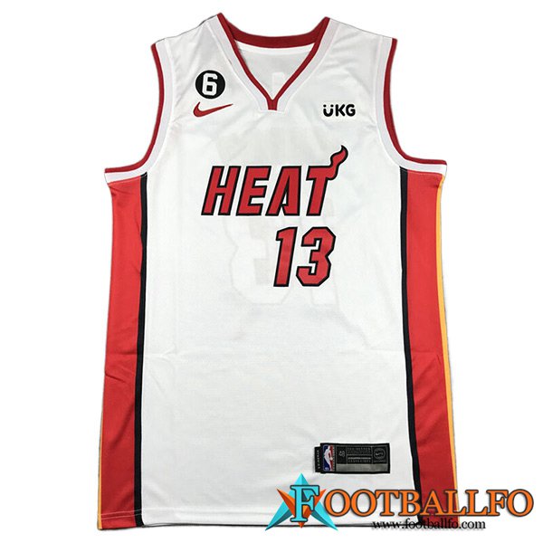 Camisetas Miami Heat (ADEBAYO #13) 2023/24 Blanco -04