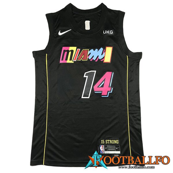 Camisetas Miami Heat (HERRO #14) 2023/24 Negro -02