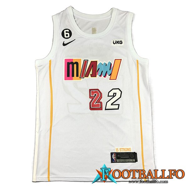 Camisetas Miami Heat (BUTLER #22) 2023/24 Blanco -04