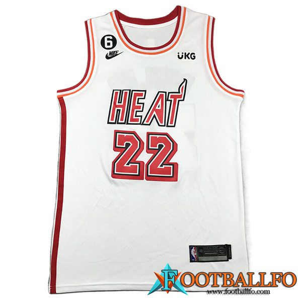 Camisetas Miami Heat (BUTLER #22) 2023/24 Blanco -03