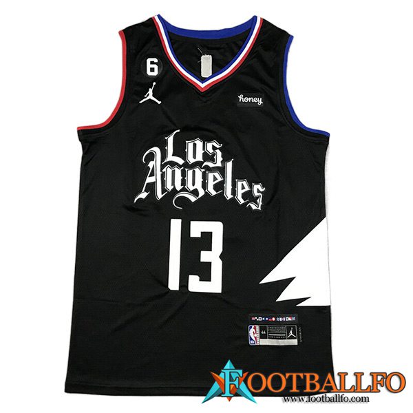 Camisetas Los Angeles Clippers (GEORGE #13) 2023/24 Negro