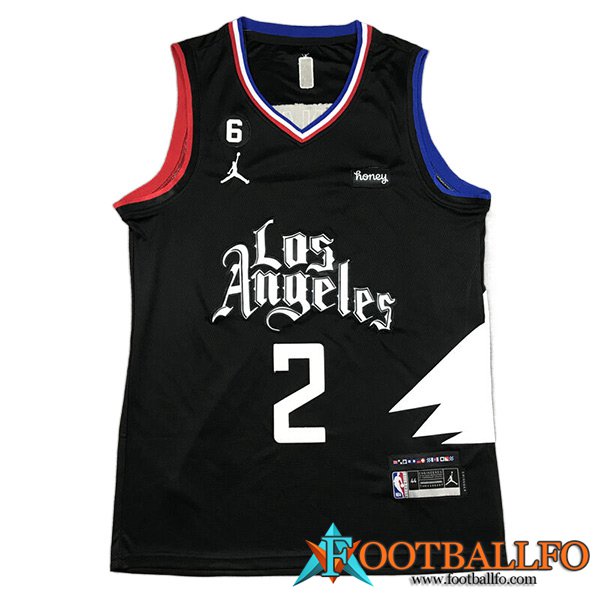 Camisetas Los Angeles Clippers (LEONARD #2) 2023/24 Negro