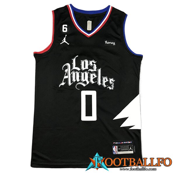 Camisetas Los Angeles Clippers (WESTBROOK #0) 2023/24 Negro -02