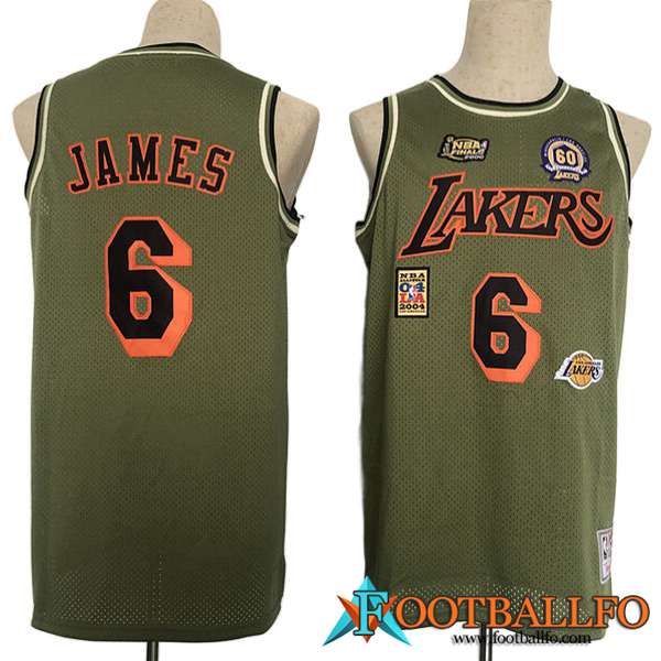 Camisetas Los Angeles Lakers (JAMES #6) 2023/24 Marrón