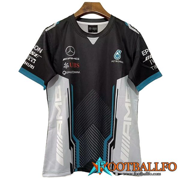 Camiseta de manga corta F1 Mercedes Benz Team Negro/Gris 2023
