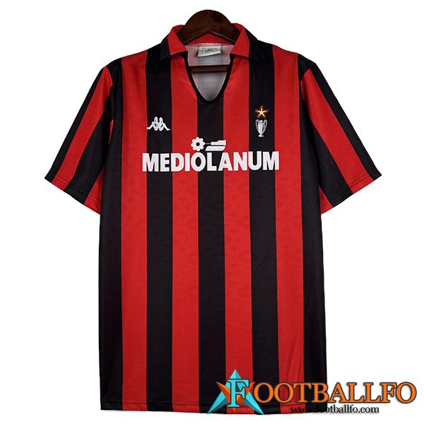 Camisetas De Futbol AC Milan Retro Primera 1989/1990