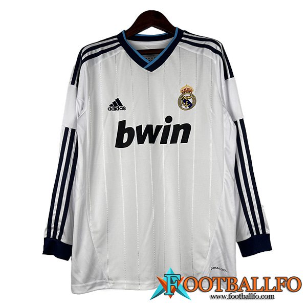 Camisetas De Futbol Real Madrid Retro Primera Manga Largas 2012/2013