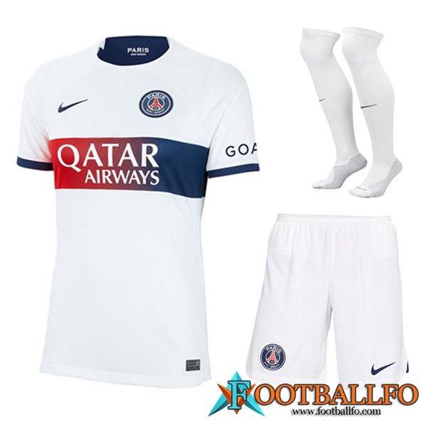 Camisetas Futbol PSG Segunda (Cortos + Calcetines) 2023/2024