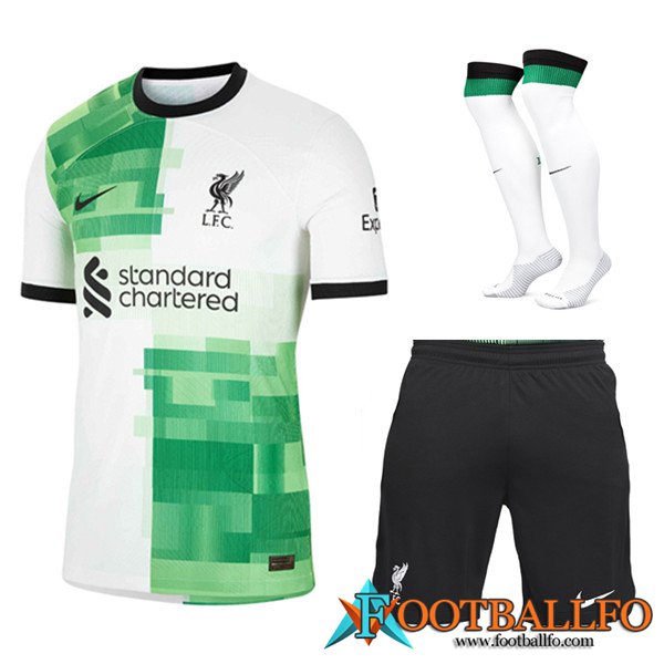 Camisetas Futbol FC Liverpool Segunda (Cortos + Calcetines) 2023/2024