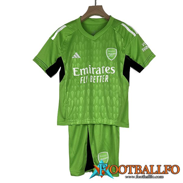 Camisetas De Futbol Arsenal Ninos Portero Verde 2023/2024