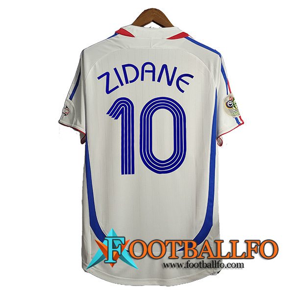 Camisetas De Futbol Francia Retro 10#ZIDANE Segunda 2006