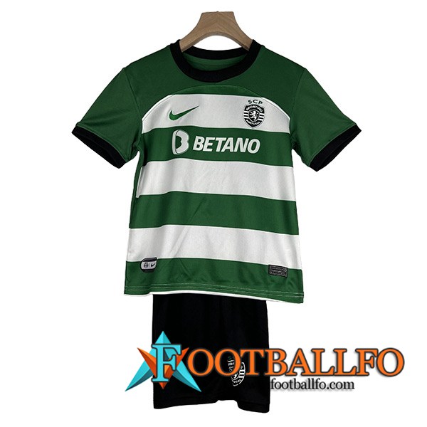 Camisetas De Futbol Sporting Ninos Primera 2023/2024