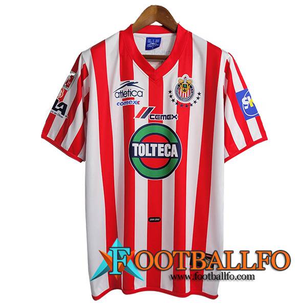 Camisetas De Futbol CD Guadalajara Retro Primera 2001/2002
