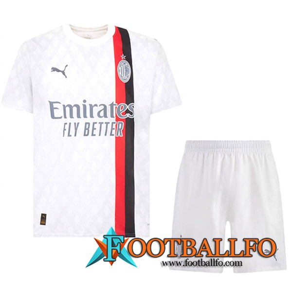 Camisetas Futbol AC Milan Segunda + Cortos 2023/2024