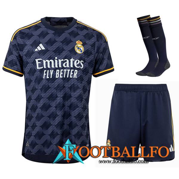 Camisetas Futbol Real Madrid Segunda (Cortos + Calcetines) 2023/2024