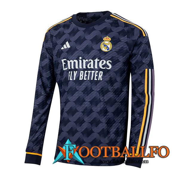 Camisetas De Futbol Real Madrid Segunda Manga Larga 2023/2024