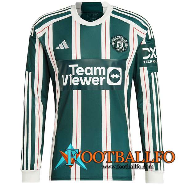 Camisetas De Futbol Manchester United Segunda Manga Larga 2023/2024