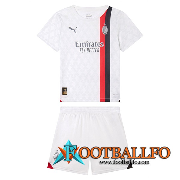 Camisetas De Futbol AC Milan Ninos Segunda 2023/2024