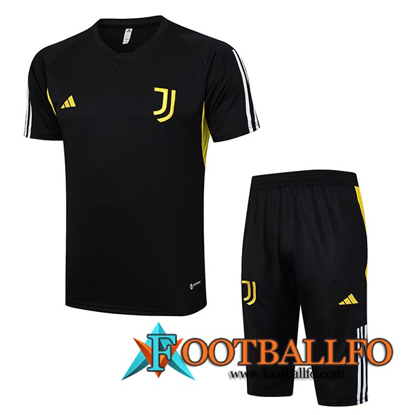 Camiseta Entrenamiento + Cortos Juventus Negro 2023/2024 -03