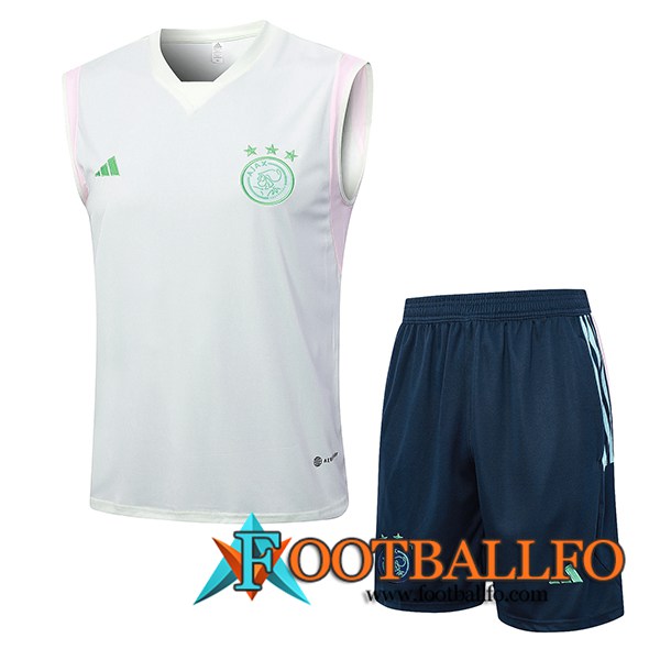Camiseta Entrenamiento sin mangas + Cortos Ajax Verde Clair 2023/2024