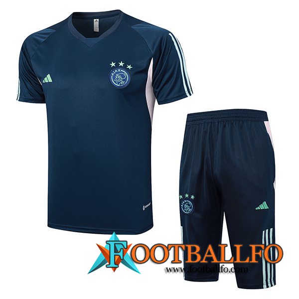 Camiseta Entrenamiento + Cortos Ajax Azul marino 2023/2024 -04