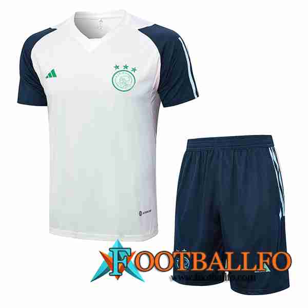 Camiseta Entrenamiento + Cortos Ajax Azul marino 2023/2024 -03