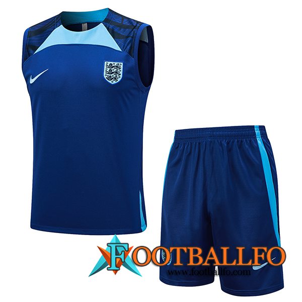 Camiseta Entrenamiento sin mangas + Cortos Inglaterra Azul 2023/2024
