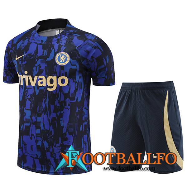 Camiseta Entrenamiento + Cortos FC Chelsea Azul marino 2023/2024