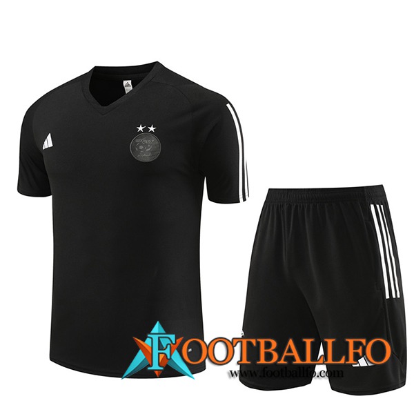 Camiseta Entrenamiento + Cortos Argelia Negro 2023/2024 -02