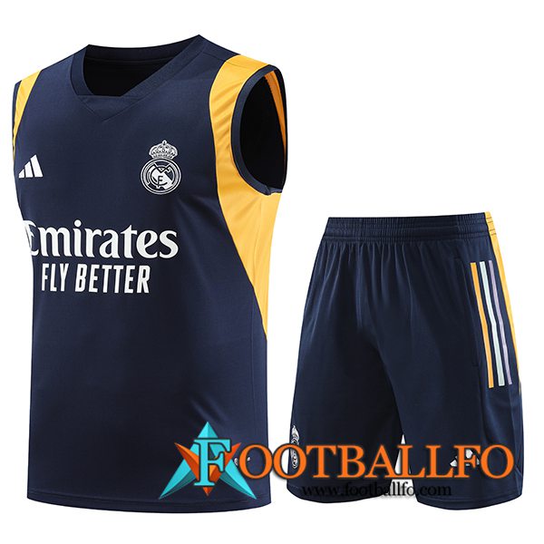 Camiseta Entrenamiento sin mangas + Cortos Real Madrid Azul marino 2023/2024
