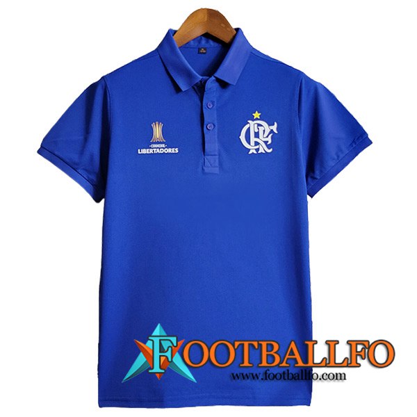 Camiseta Polo Flamengo Azul 2023/2024