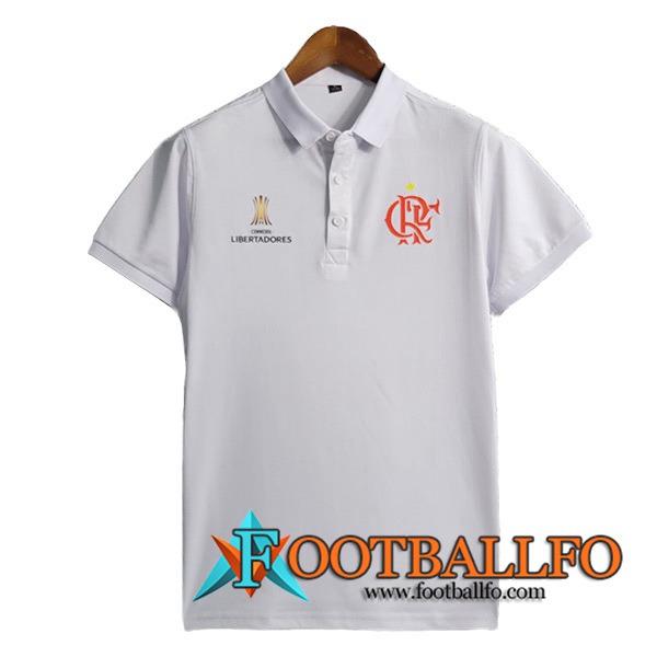 Camiseta Polo Flamengo Blanco 2023/2024 -02