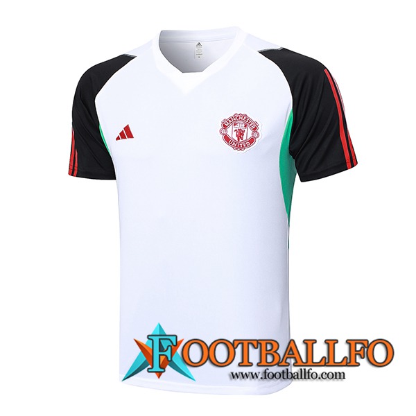 Camiseta Entrenamiento Manchester United Blanco 2023/2024 -02