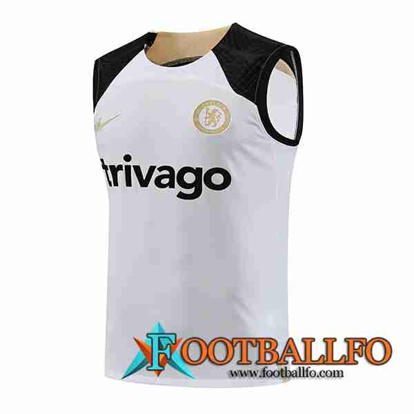Chalecos De Futbol FC Chelsea Blanco 2023/2024 -03